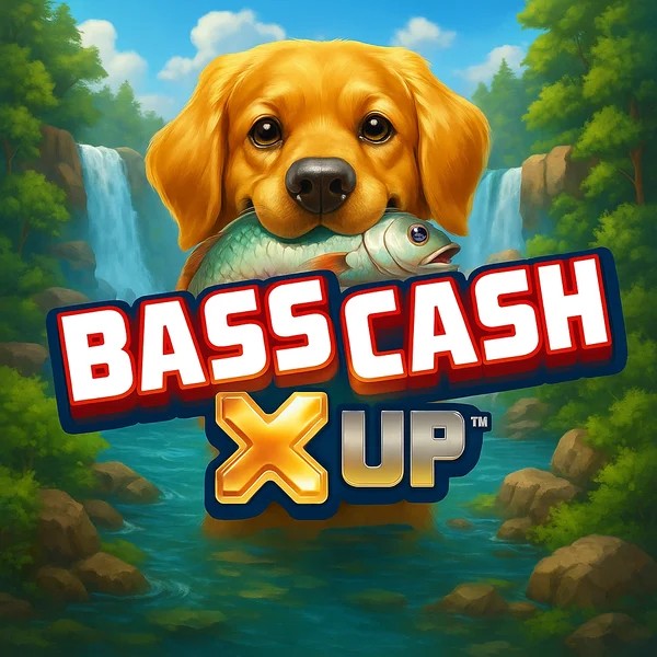 Bass Cash X UP logo by Alchemy Gaming at Rolldorado CasinoBass Cash X UP