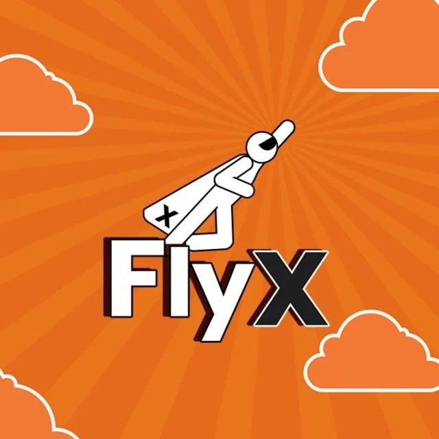 FlyX logo by Buck Stakes Entertainment at Rolldorado CasinoFlyX