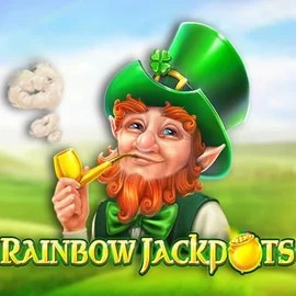 Rainbow Jackpots logo by Red Tiger Gaming Rolldorado Casino