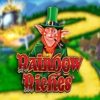Rainbow Riches slot logo by Barcrest at Rolldorado CasinoRainbow Riches