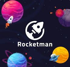 Rocketman slot logo by Elbet at Rolldorado CasinoRocketman