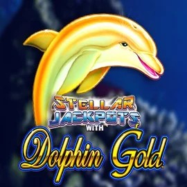Dolphin Gold with Stellar Jackpots logo by Lightning Box Game Rolldorado Casino