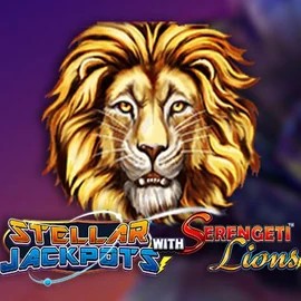 Stellar Jackpots with Serengeti Lions slot icon by Lightning Box Game, available at Rolldorado Casino