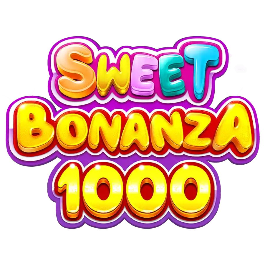 Sweet Bonanza 1000 slot logo by Pragmatic Play at Rolldorado CasinoSweet Bonanza 1000