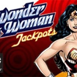 Wonder Woman Jackpots logo – Jackpots by Amaya at Rolldorado Casino